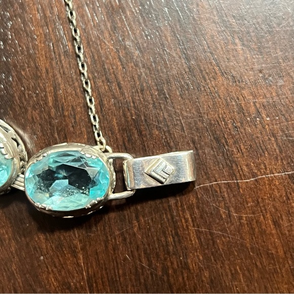 Rare SILPADA Aqua Blue Lagoon Sterling Bracelet - Picture 2 of 2